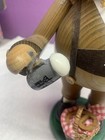 Vintage Volkskunst Seiffen Erzgebirgische Handarbeit Wooden German Smoker *READ* — photo 3