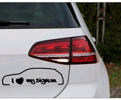 I LOVE MY SIGNUM Aufkleber Sticker 15cm tuning Fun oldschool Opel