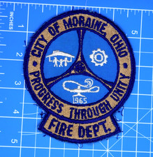 Moraine Ohio Fire Dept patch-vintage uniform ...