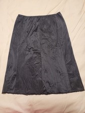 Vintage Adonna Half Slip Women's Medium Black From Waist Down WTF22