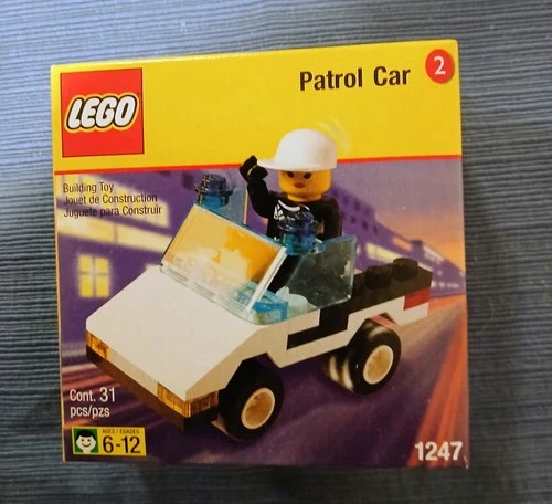 LEGO System: Police Patrol Car (1247) New In Box Factory Sealed Retired