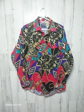 Vtg Wrangler Western Aztec X-Long Tails Cowboy Cut Regular Fit 16.5-34 USA Made