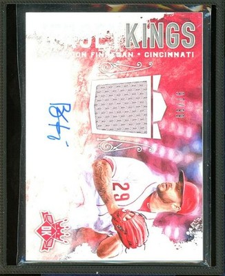 2017 Panini Diamond Kings #JKS-BF Brandon Finnegan Jersey Kings Signatures #/99