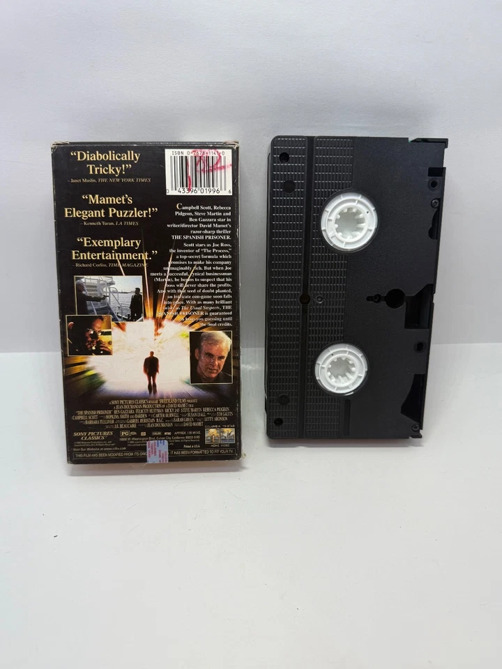 The Spanish Prisoner (VHS, 1998) Campbell Scott, Steve Martin, Ben Gazzara - Image 4 of 4