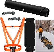 Thickened Heavy Duty Deer Drag Sleds with 2 Rope, Dual Deer Drag Harness Strap, 