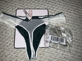 Victoria Secret DREAM ANGELS Corded Thong Panty XL Green Lace Christmas