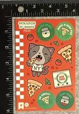 Pipsticks Scratch N Sniff Stickers Pizza Cat New York NYC Pipstickers