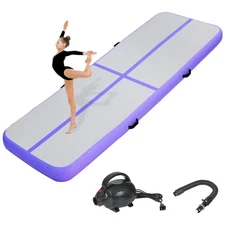 Inflatable Gymnastics Air Tumbling Track Mat 10ft Purple, Air Tumble Track Ma...