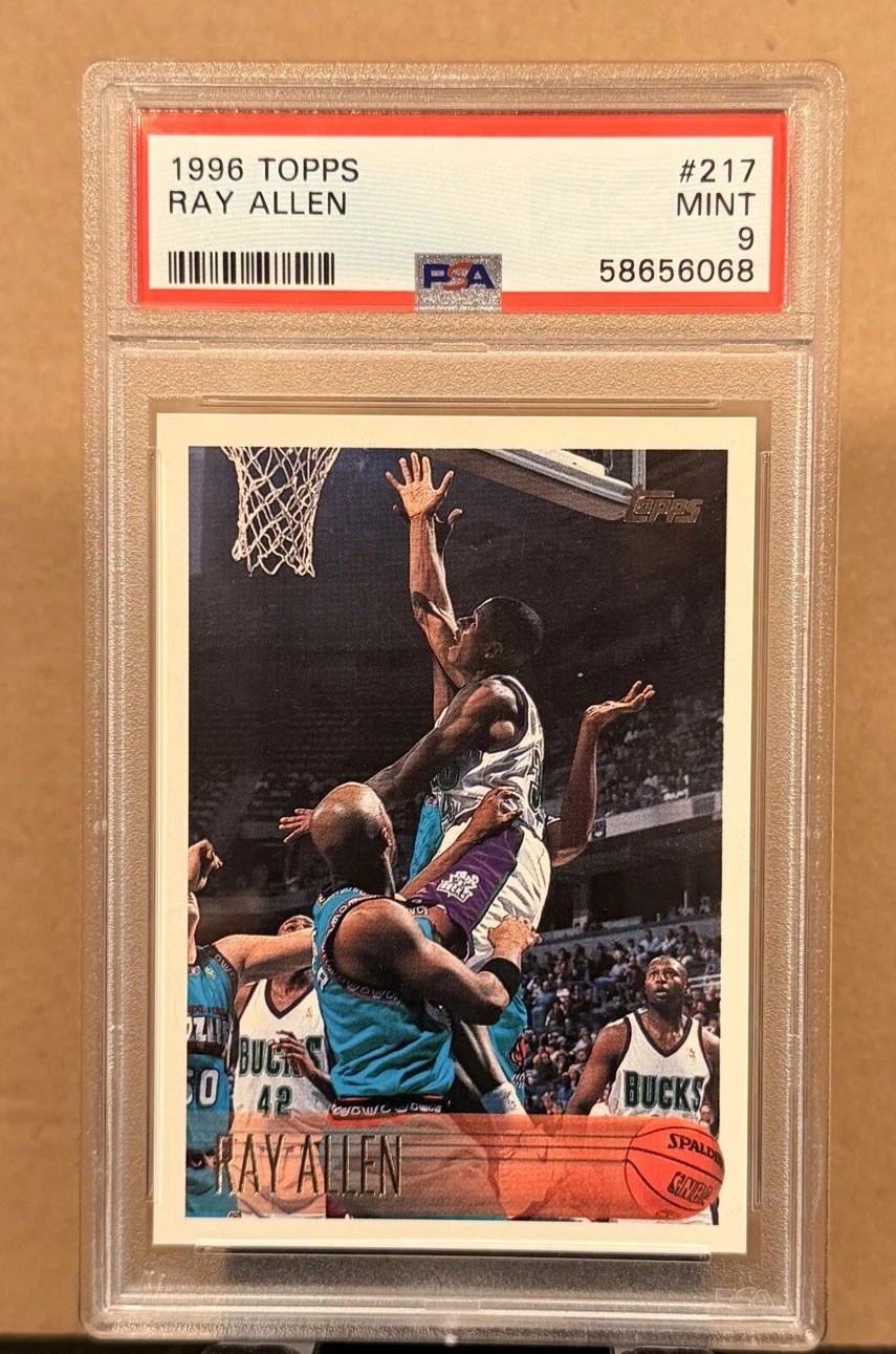 1996-97 Topps - Ray Allen #217 (RC) PSA 9