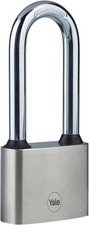 Yale - Y112/50/165/1 Iron Disc Padlock 50mm - Nickel Plated - Hardened