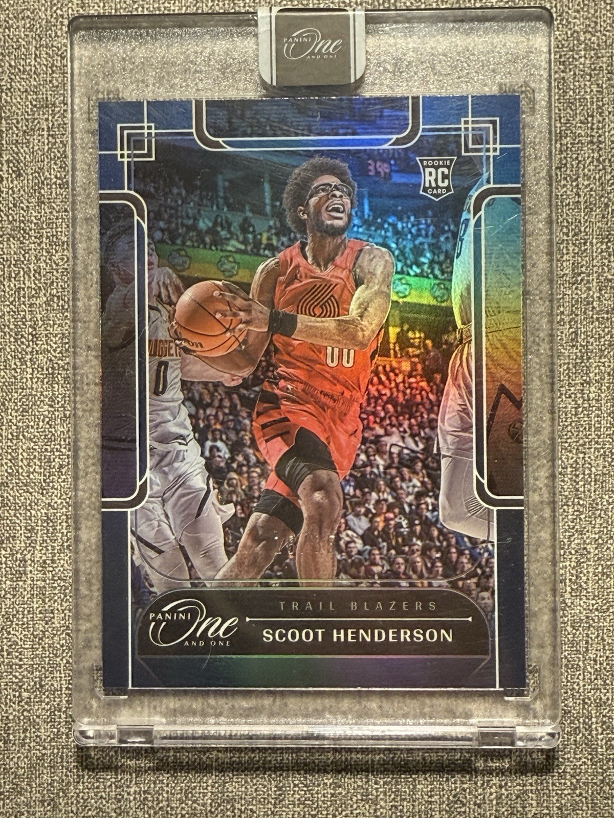 2023-24 Panini One And One Scoot Henderson #107 RC Rookie Blue /35