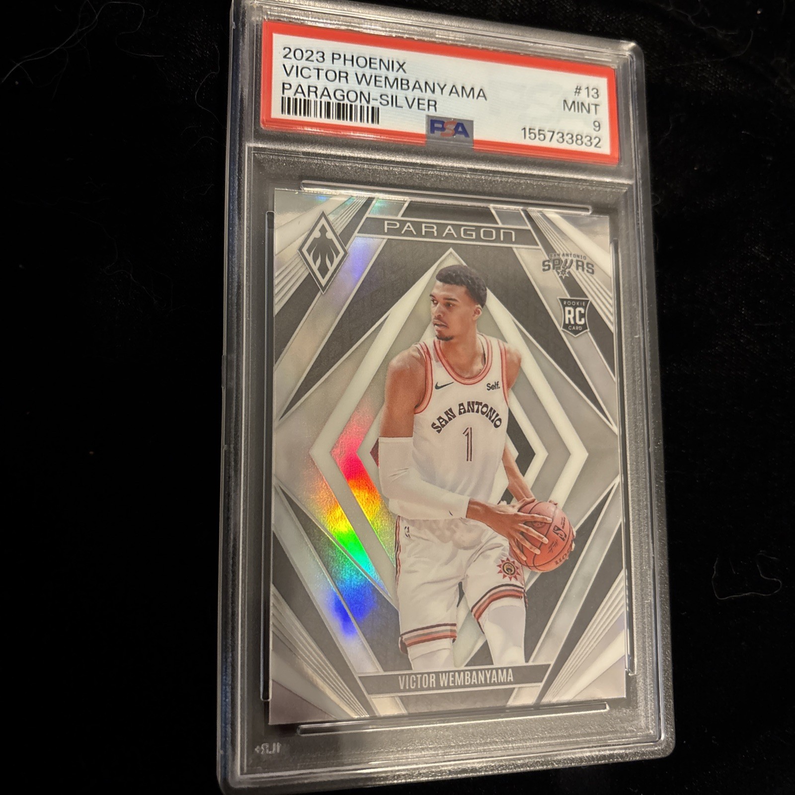 2023-24 Panini Phoenix - Paragon Victor Wembanyama #13 Silver (RC) PSA 9