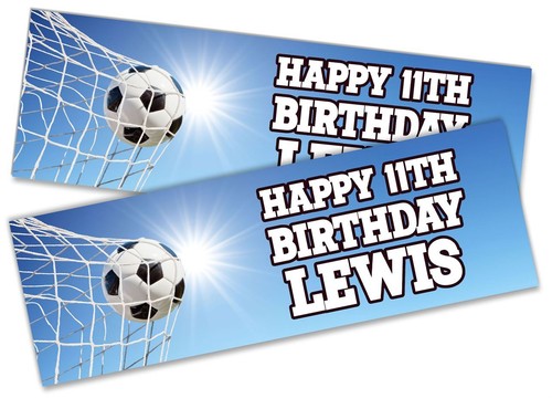 Personalised Birthday Banners Football Design Children Party Decoration kids 366 - Picture 5 of 12