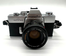 Minolta SRT 201 35mm SLR Camera Black/Silver -FAIR