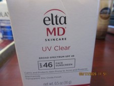 Elta MD UV Clear Broad Spectrum SPF 46 Facial Sunscreen 0.5 oz Exp: 02/2028