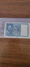 1939 Italy 10 Lire Banknote Dieci King Vittorio Emanuele