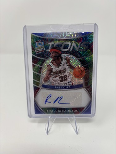 2019-20 Panini Spectra - Icons Autographs Richard Hamilton Meta Prizm /25
