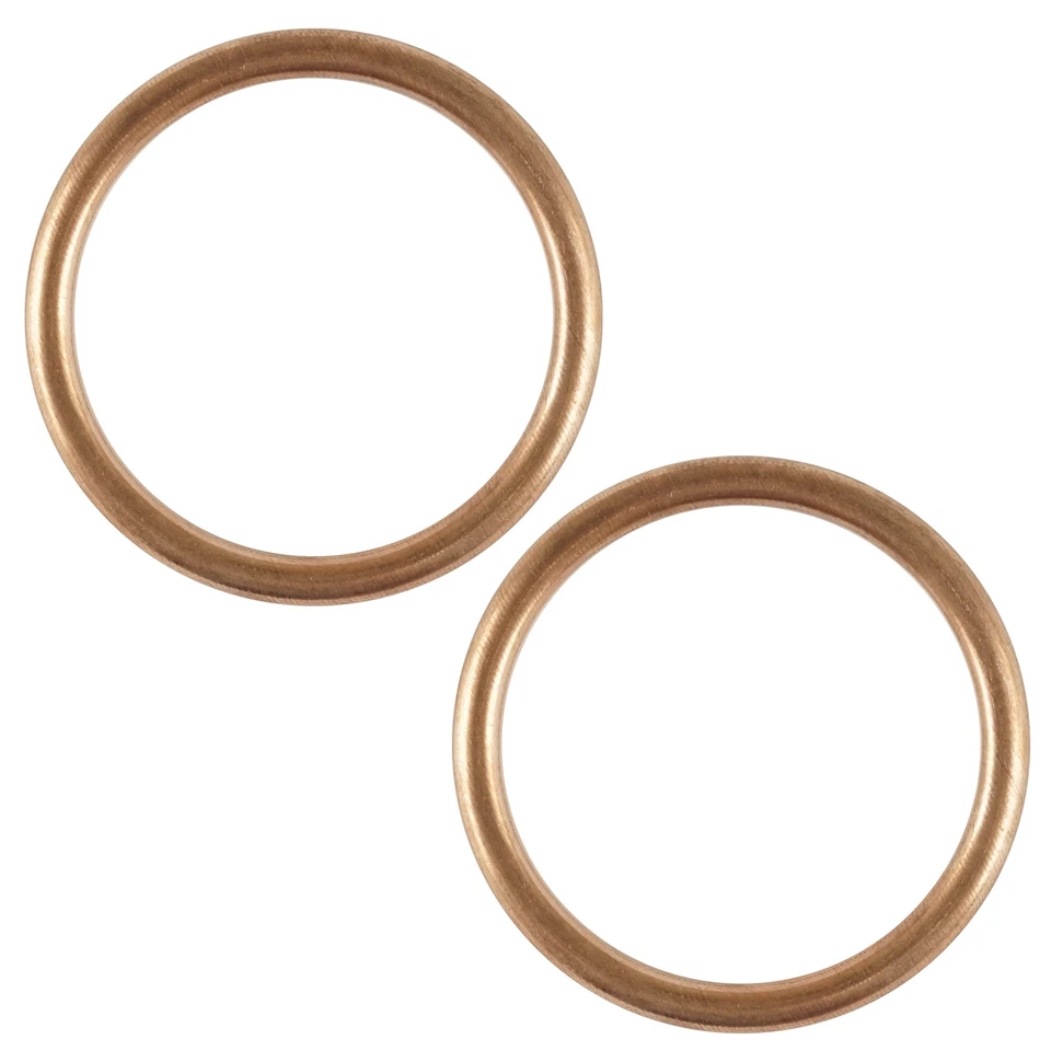 2 Exhaust Pipe Gaskets for Honda XR250R 1981 82 / XR350R 1983-85 / XR400R 96-04 - Image 3 of 4