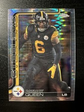 2025 Topps Chrome Football Patrick Queen #260 Steelers Refractor Pulsar  