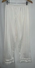 Vintage Sans Souci Pettipants Pants Slip White Satin Nylon Lace Trim Size 6 READ