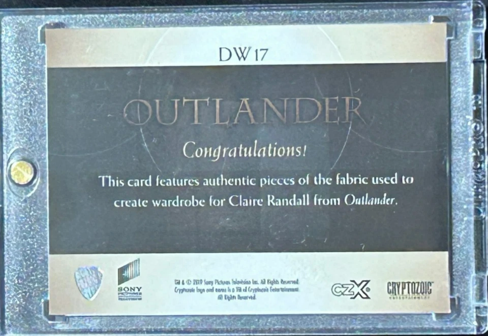 Outlander CZX Dual Wardrobe Card DW17 Caitriona Balfe 174/199 Clair - Image 2 of 2
