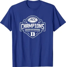 Duke Blue Devils Acc Champs 2025 Football Locker Room T-Shirt