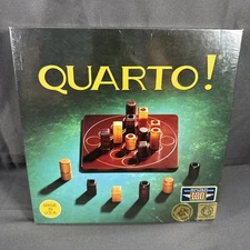 QUARTO! Wooden Board Game  Vintage 1993 Gigamic Mensa Select New 9/5
