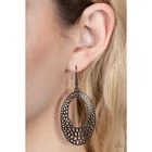Paparazzi | The HOLE Nine Yards - Black Earrings