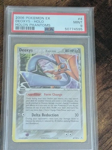 2006 Pokemon Deoxys (Delta Species) 4/110 Holon Phantoms Holo PSA 9