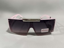 New Original TRUE RELIGION Square Sunglasses Mirrored Pink Silver TR56852XK