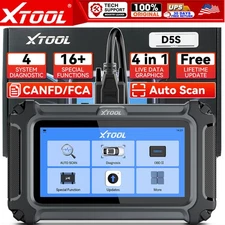 XTOOL Scanner D5S Diagnostic OBD2 Car Engine Check ABS SRS Code Reader CAN FD