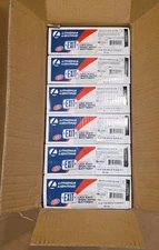 (6) Lithonia Lighting LQM SW3R White Thermoplastic LED Exit Signs Red Nicad
