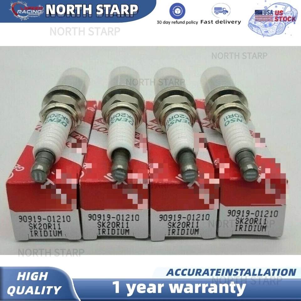 BUJÍAS DE IRIDIO DENSO ORIGINALES OEM 90919-01210 SK20R11 3297 4PK REGALO GRATIS Foto 3 de 3