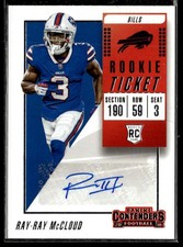 2018 Panini Contenders Ray-Ray McCloud Rookie Auto HSC