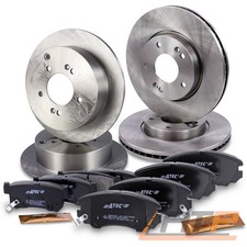 BREMSSCHEIBEN + BREMSBELÄGE BREMSKLÖTZE VORNE + HINTEN FÜR KIA SPORTAGE JE 04-10