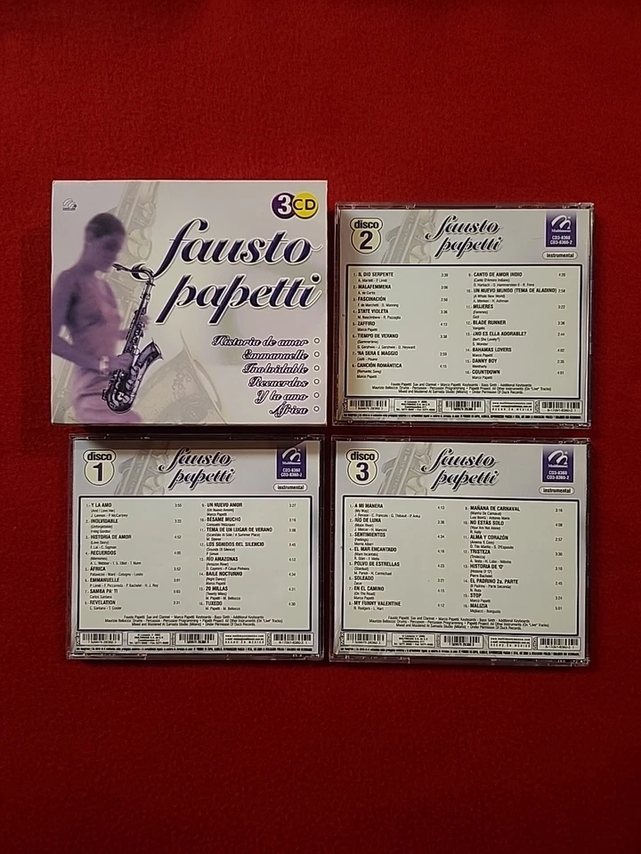 Fausto papetti (3 CD Box Set 2005) Multimusic S.A. Mexico, Como Nuevo. - Image 4 of 4
