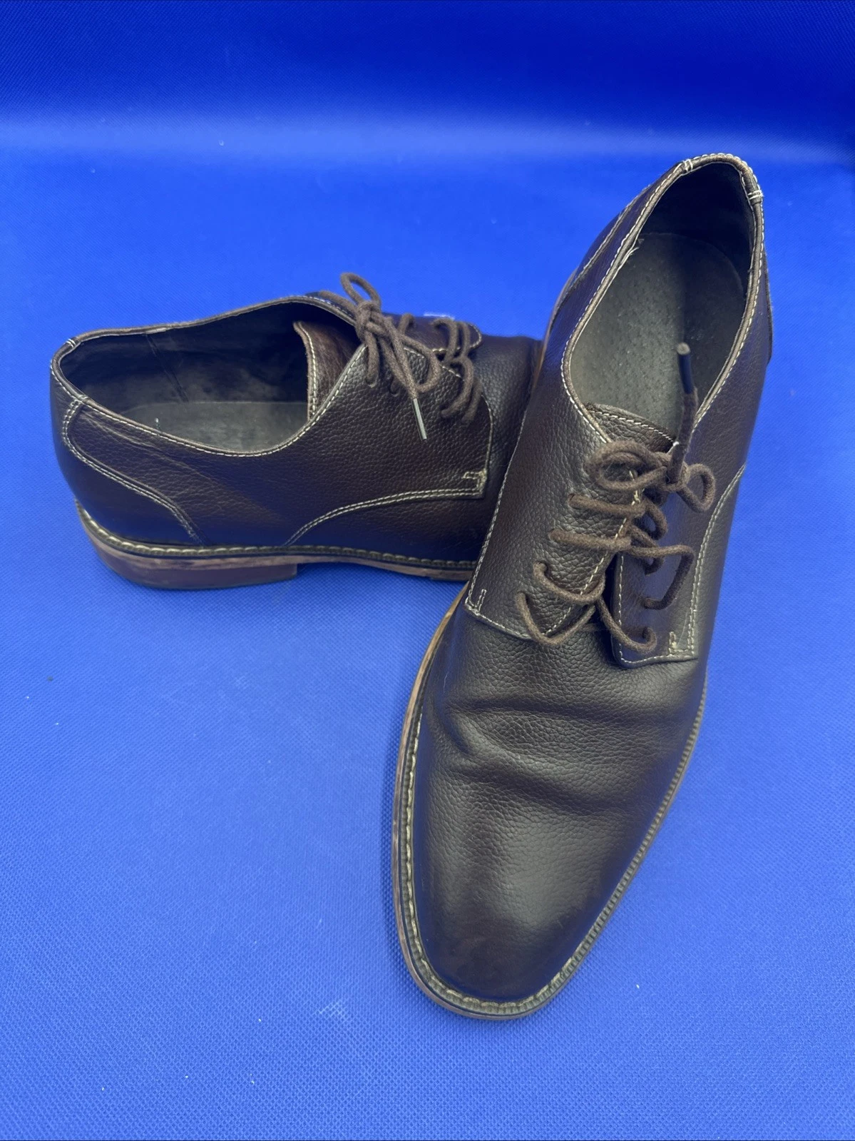 Scarpe Oxford Clarks uomo Derby taglia 8 5G pelle pizzo marrone