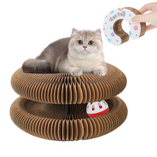 Accordion Magic Organ Cat Scratching Board Toy Kitty Kurlz Ball Scratch Pad