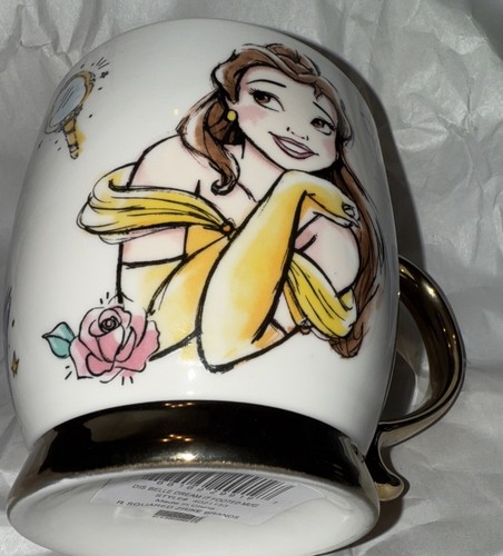 DISNEY STORE Beauty and the Beast BELLE Signature Coffee Mug Tea Cup 4" - Picture 8 of 11