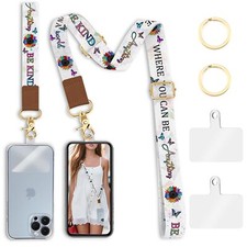 Phone Lanyard Crossbody Wrist Strap Sunflower Be Kind Cell Phone Lanyards for...