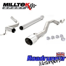 Milltek VW Up GTI Scarico Cat Posteriore & 1.0TSI 90 CV Non Res Coda Lucidata SSXVW483