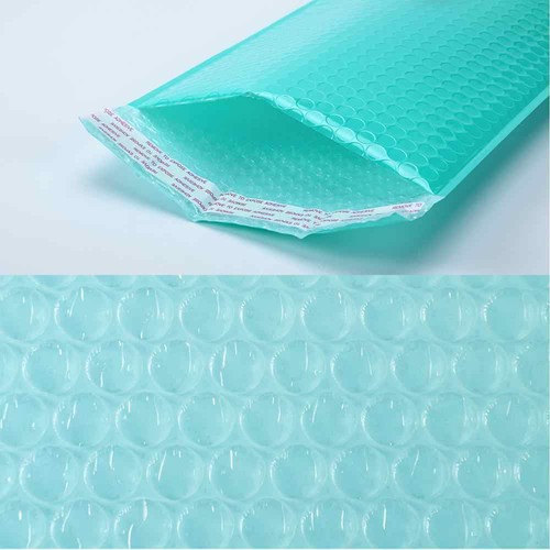 25 pièces enveloppes rembourrées en poly bulle sarcelle expéditeurs auto-scellants 6 x 10 (intérieur 6 x 9) - Photo 8/8