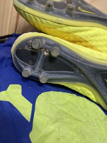 Nike Hypervenom Phantom 1 FG Soccer Cleats SZ: 9.5 Vibrant Yellow/Volt Ice RARE - Picture 14 of 17