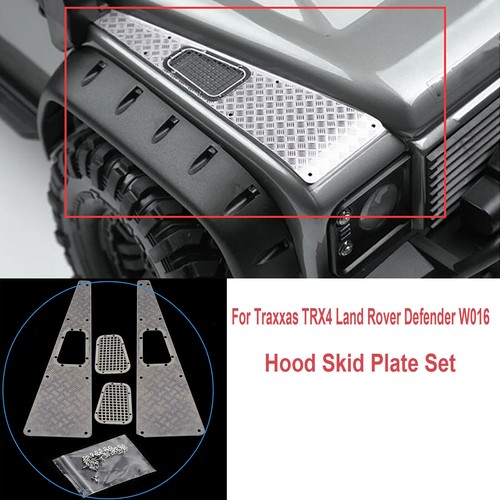 Metal Skid Plate Hood Set For Traxxas TRX4   Defender W016 Model Car - Picture 1 of 6
