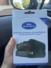 BNP-F970 Lithium ion batteries (2 batteries With Charger)