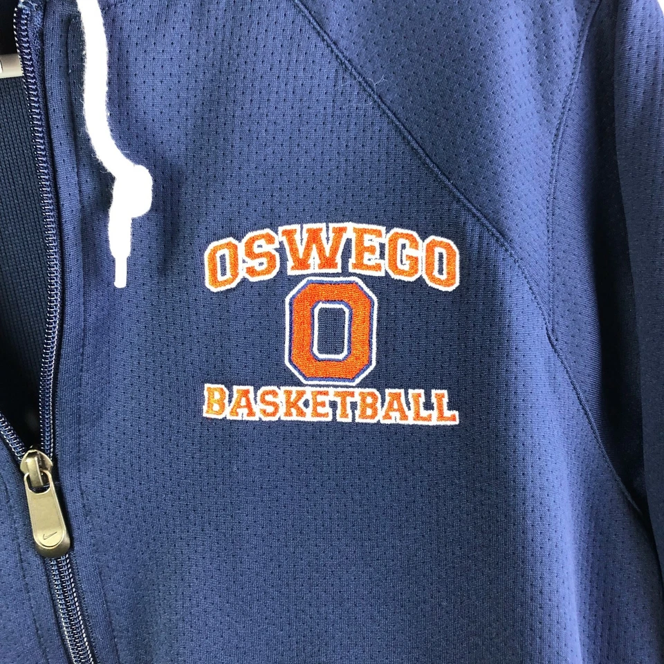 Nike Dri Fit Niños 8-10 Medio Azul Manga Larga Cremallera Completa Sudadera con Capucha con Bolsillos Oswego Foto 2 de 4