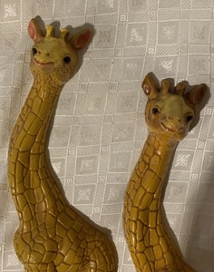 Download 2 Vintage plastic HOMECO Giraffe Animal decorative wall ...