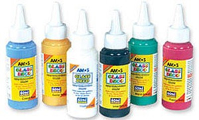 NEW AMOS Glass Deco Paint 60ml Colour Refills - sold individually