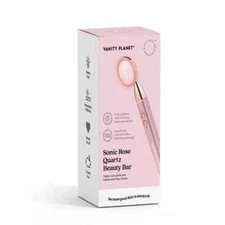 Vanity Planet Sonic Rose Quartz Beauty Bar LED Wand VNT25024 Firm + Depuff Skin