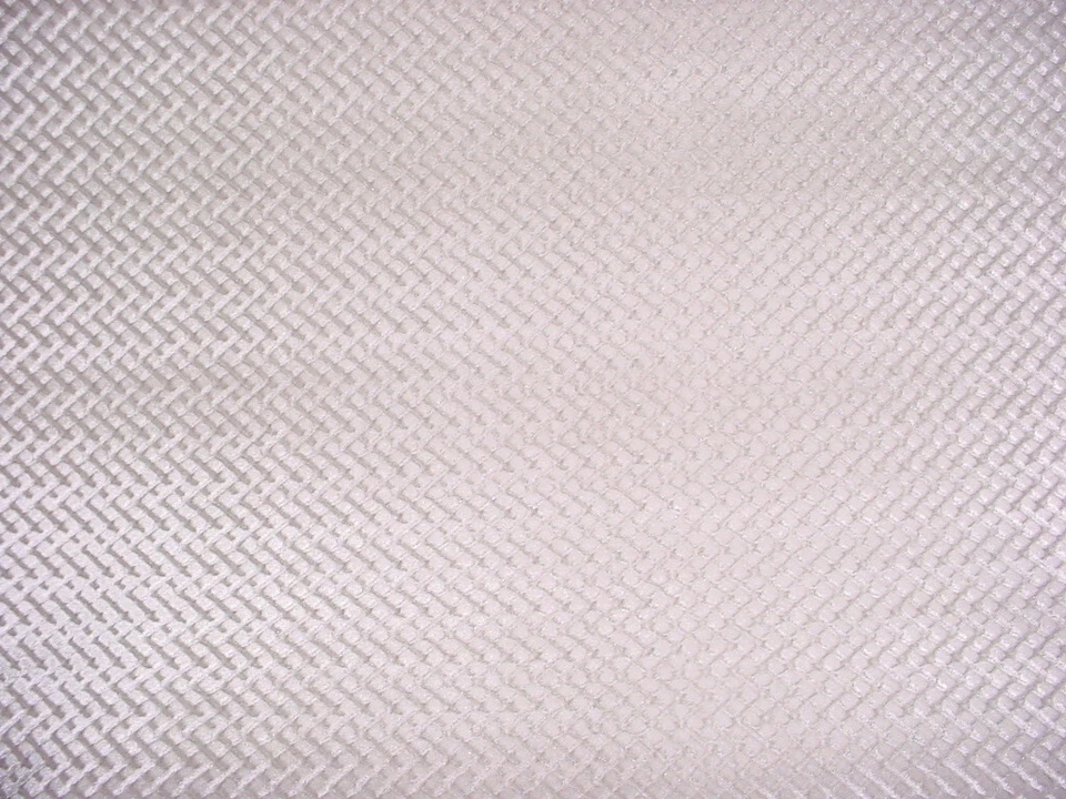 1-3/4Y Duralee 180992 Leigh Silver Posh Silver Geo Velvet Upholstery Fabric - Image 4 of 4
